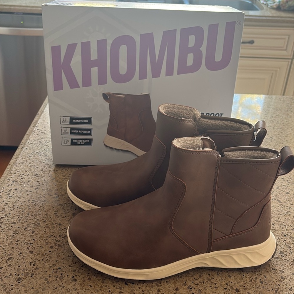 Khombu boots all weather with memory form